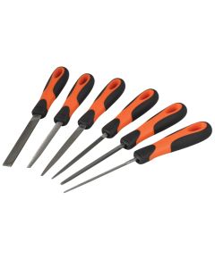 Bahco 14760432 ERGO Engineering Smooth Cut File Set 100mm 6 Piece