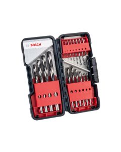 Bosch Powertool Accessories Bosch 2608577350 PointTeQ HSS Twist Drill Bit Set 18 Piece