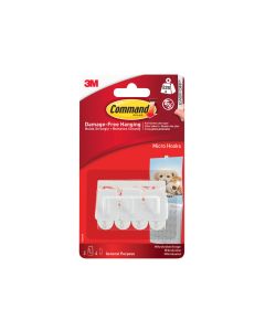 Command 17066 Micro Hooks with 3 Hooks