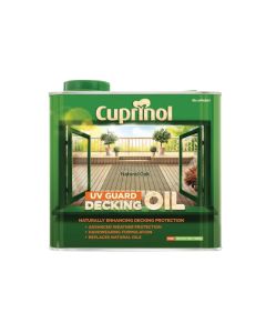 Cuprinol 5122411 UV Guard Decking Oil Natural Oak 2.5 Litre
