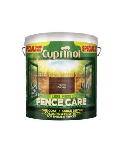 Cuprinol 5194071 Less Mess Fence Care Rustic Brown 6L