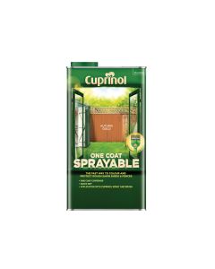 Cuprinol 5355969 One Coat Sprayable Fence Treatment Autumn Gold 5 Litre