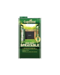Cuprinol 5355970 One Coat Sprayable Fence Treatment Black 5 Litre