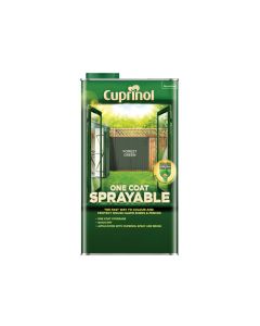 Cuprinol 5355971 One Coat Sprayable Fence Treatment Forest Green 5 Litre
