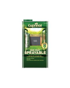 Cuprinol 5355975 One Coat Sprayable Fence Treatment Silver Copse 5 Litre