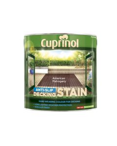 Cuprinol 5092615 Anti-Slip Decking Stain American Mahogany 2.5 Litre