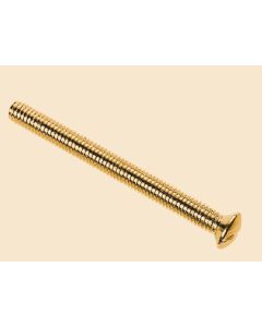 Dencon 1150B10NB Brass Switch/Socket Plate Screws 3.5 x 50mm Pack of 10