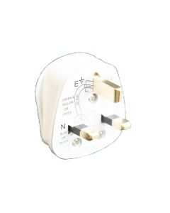 Dencon 1689NB 3 Pin Fused Plug 13A White