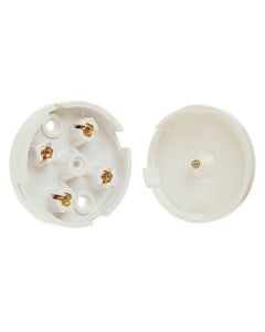 Dencon 4045WNB 5A 4 Terminal Junction Box White