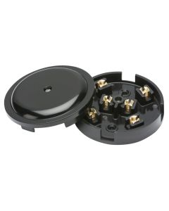 Dencon 4053BNB 20A 6-Terminal Junction Box Black