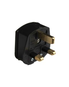 Dencon 6283BNB 13A 3 Pin Rubber Plug