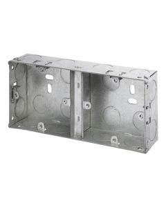 Dencon 8853NB Dual Metal Back Box 35mm