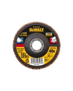 Dewalt Power Tools Dewalt DT30602QZ 125 x 22.2mm 40G Extreme Metal Flap Disc