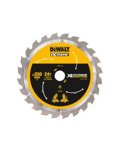 Dewalt DT99571QZ 250mm x 30mm x 24T Extreme Runtime Circular Saw Blade