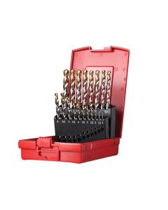 Dormer A095201 19 Piece HSS TiN Coated Jobber Drill Set 1.0-10.0mm