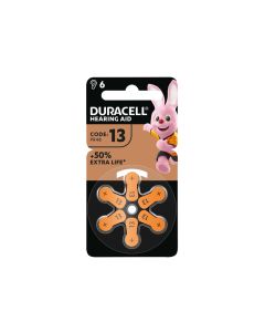Duracell S492 Size 13 Hearing Aid Batteries 6 Pack