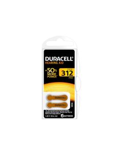 Duracell S447 Size 312 Hearing Aid Batteries (6 Pack)
