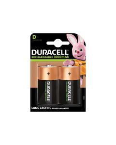 Duracell S3092 D Cell 3000Mah Rechargeable Batteries (Pack 2)