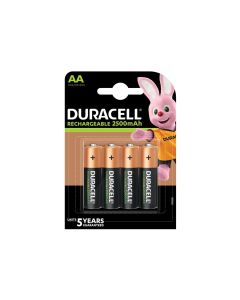 Duracell S29862 AA Rechargeable Batteries 2500mAh Pack of 4