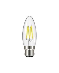 Energizer S12855 B22 Dimmable Candle Filament LED Bulb Warm White 4W