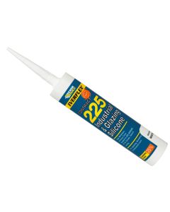 Everbuild Sika Everbuild 486134 225 Industrial & Glazing Silicone Brushed Steel 295ml
