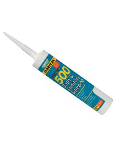 Everbuild Sika Everbuild 484840 290ml Bath & Sanitary Silicone Sealant Sandstone