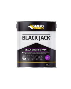 Everbuild Sika Everbuild 486938 Black Bitumen Paint 2.5 Litre