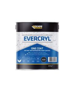 Everbuild Sika Everbuild 484619 EVERCRYL One Coat Black 2.5kg
