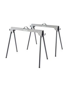 Evolution 0050003 Metal Folding Sawhorse Stand Twin Pack