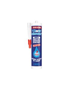 Evo-stik 30613693 1 Hour Shower Sealant White 310ml