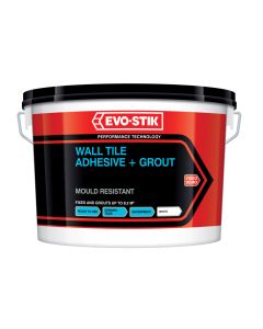 Evo-stik 30812623 Mould Resistant Wall Tile Adhesive & Grout 2.5 Litre