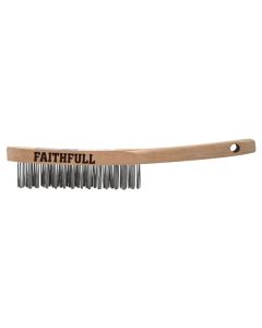 Faithfull FAI6803F Three Row Scratch Brush