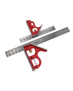 Faithfull FAICS300TP Combination Square Twin Pack 150mm & 300mm
