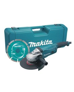 Makita GA9020KD1 110V 230mm Angle Grinder with Case & Diamond Wheel
