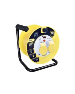 Masterplug LVCT25162MP 25m 110V 16A 2 Gang Cable Reel