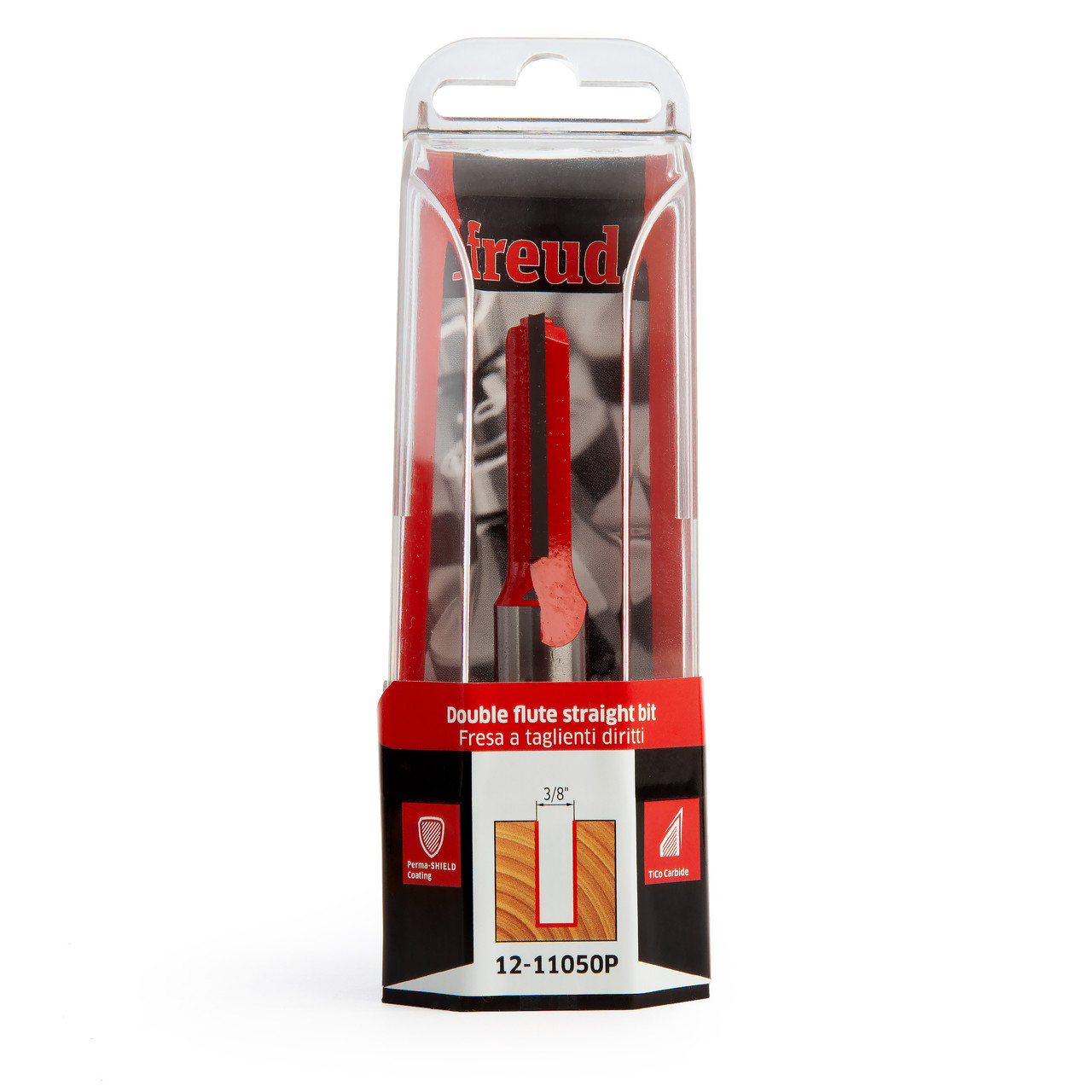 Freud F03FR01529 9.5mm Double Flute Straight Router Bit
