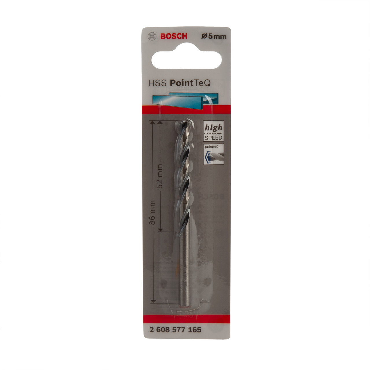 Bosch 2608577165 HSS Twist PointTeQ Drill Bit 5mm