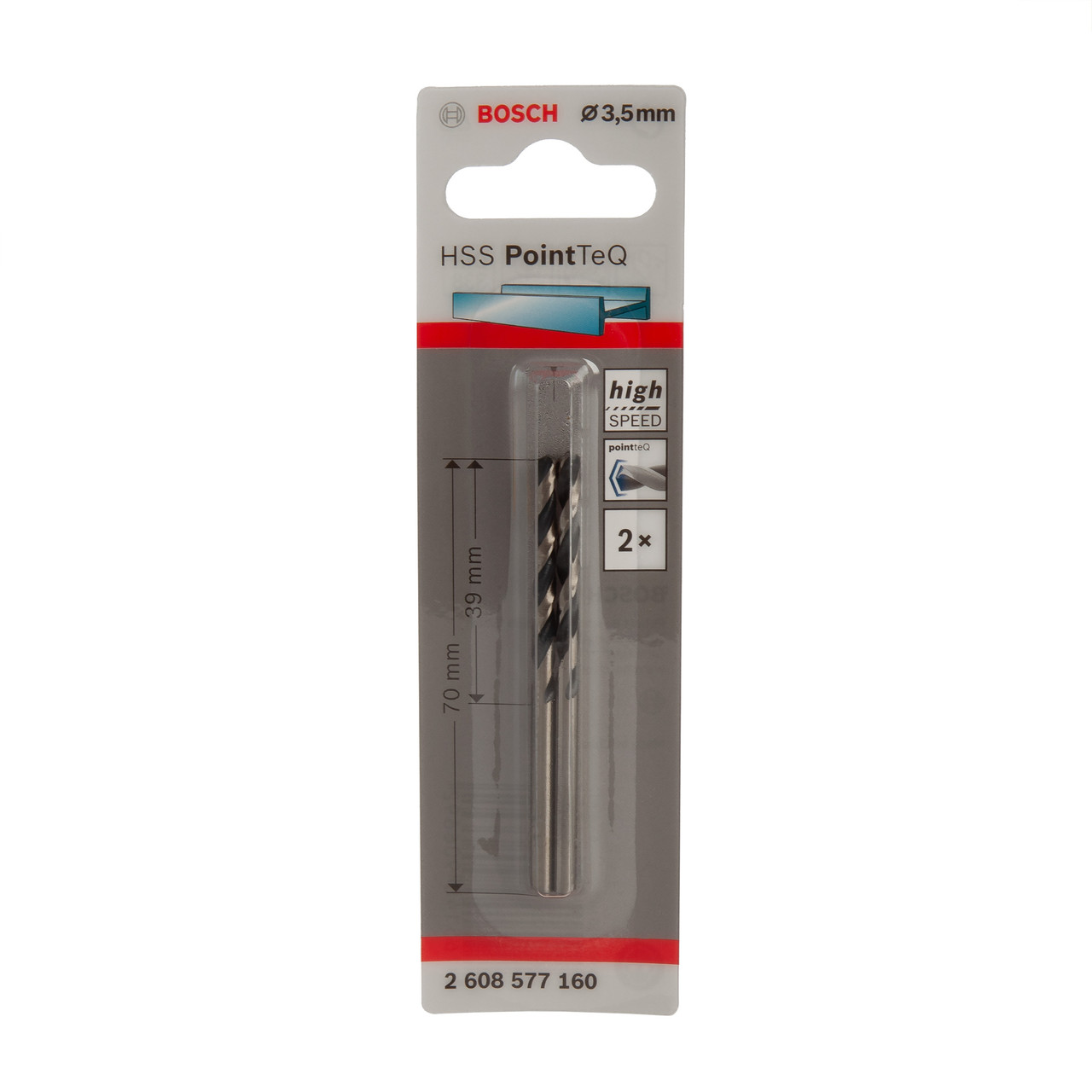 Bosch 2608577160 HSS Twist PointTeQ Drill Bit 3.5 × 39mm