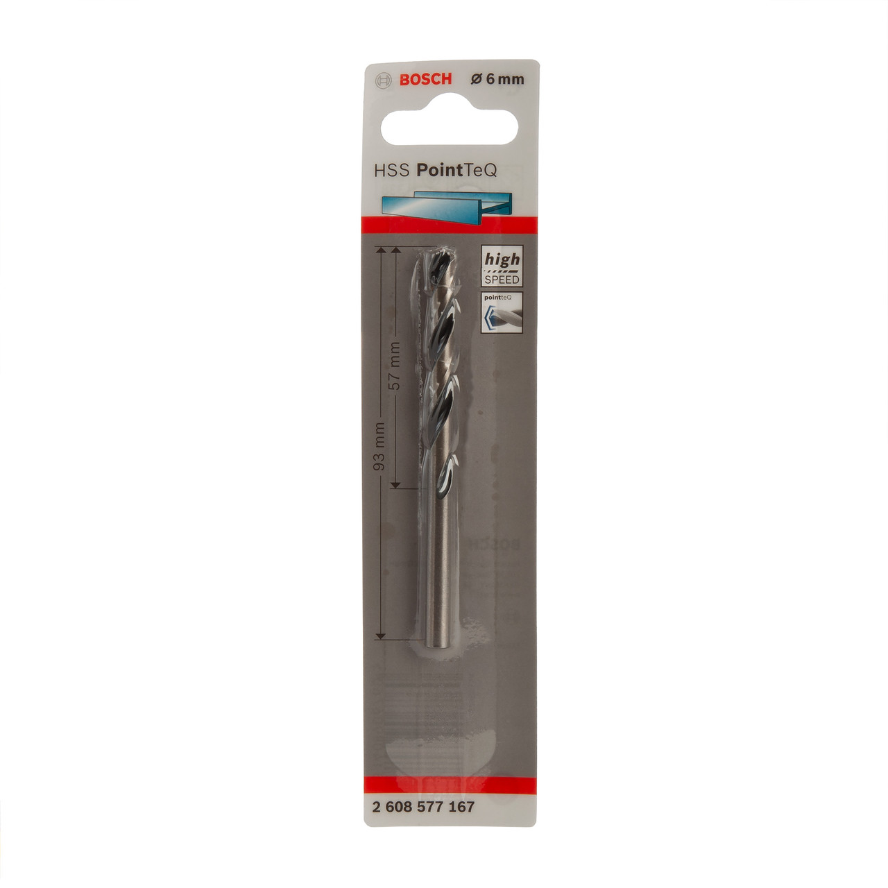 Bosch 2608577167 HSS Twist PointTeQ Drill Bit 6 × 57mm
