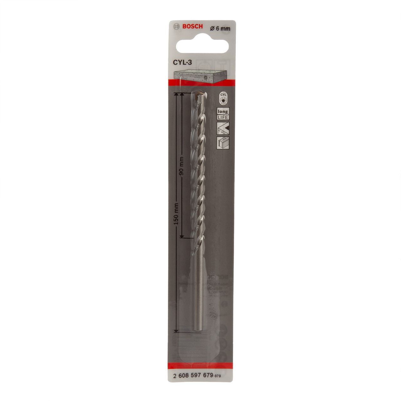 Bosch 2608597679 CYL-3 Concrete Drill Bit 6 × 90mm