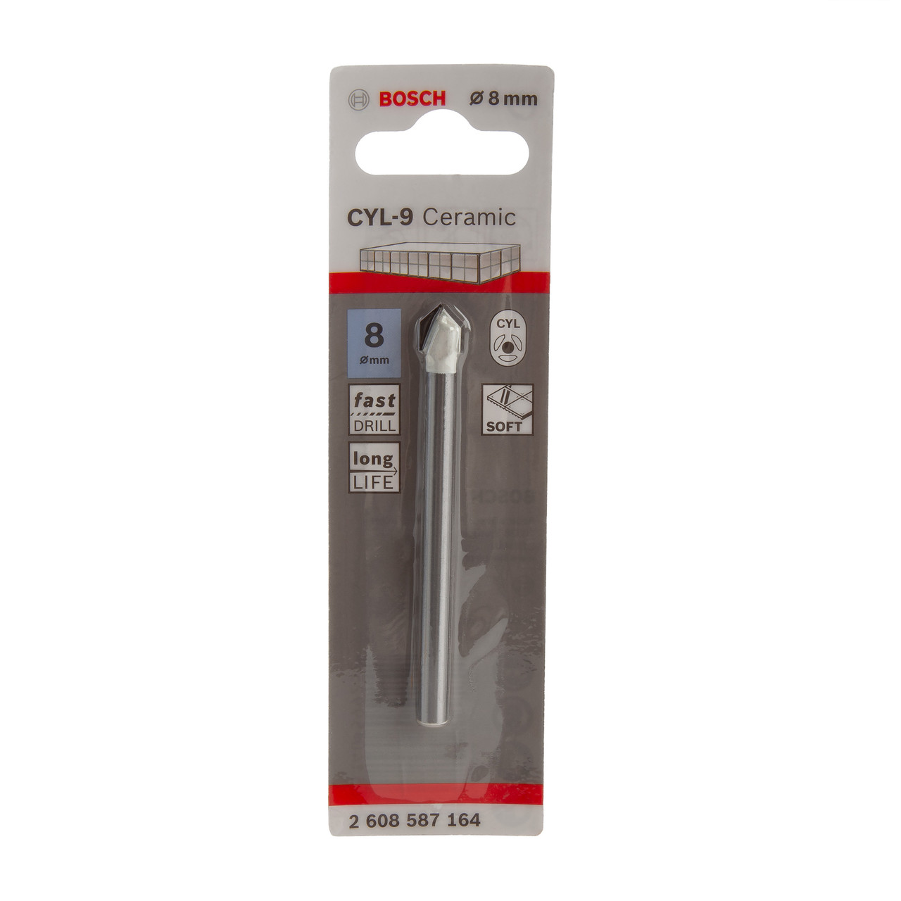 Bosch 2608587164 CYL-9 SoftCeramic Tile Drill Bit 8mm