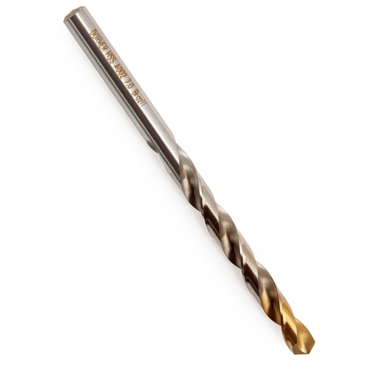Dormer A0027010 7mm HSS TiN-Tip Jobber Drill Bit (Pack of 10)