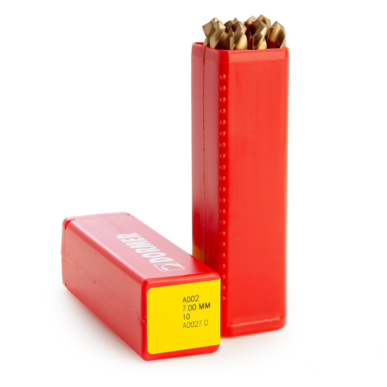 Dormer A0027010 7mm HSS TiN-Tip Jobber Drill Bit (Pack of 10)