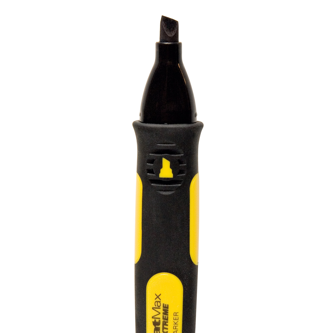 Stanley 047314 FatMax Chisel Tip Black Marker Pens with 2 Pens