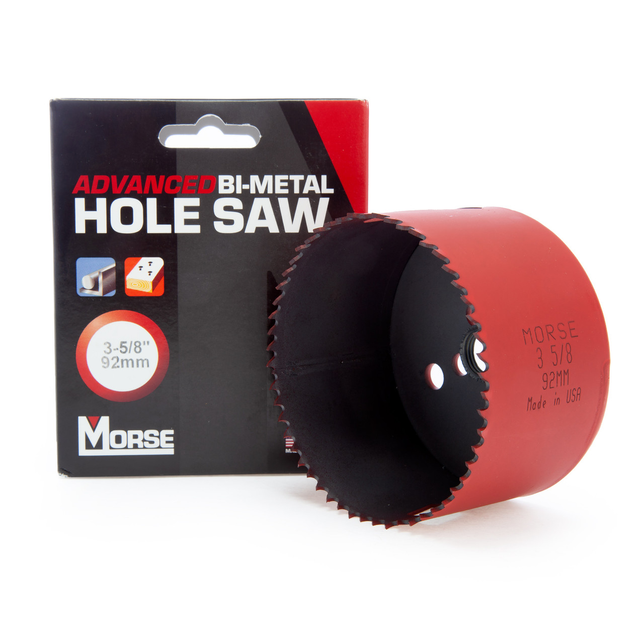 Morse MHS58 3 5/8in-92mm Diameter Advanced Bi-Metal Hole Saw