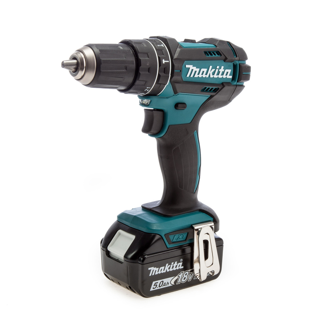 Makita DLX2137PTJ 18V Combi Drill & SDS+ Rotary Hammer Twin Pack with 4 × 5.0Ah Batteries