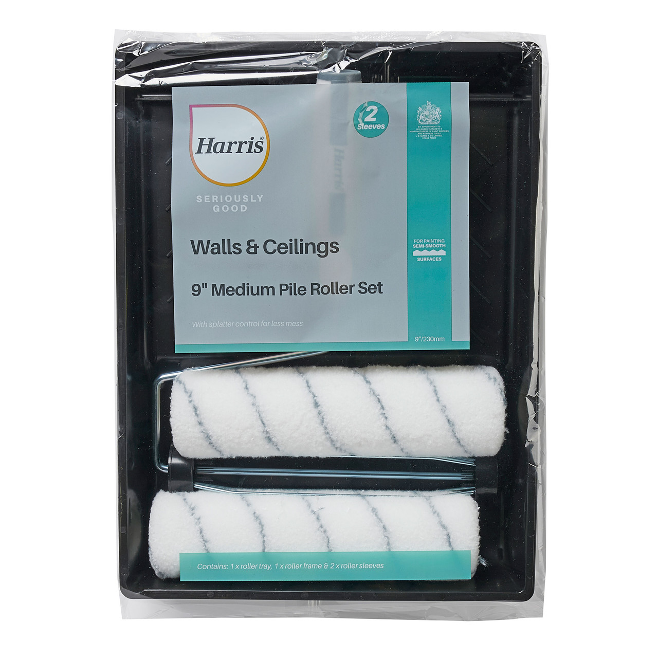 Harris 102012006 Seriously Good Walls & Ceilings Medium Pile Roller Set 9”