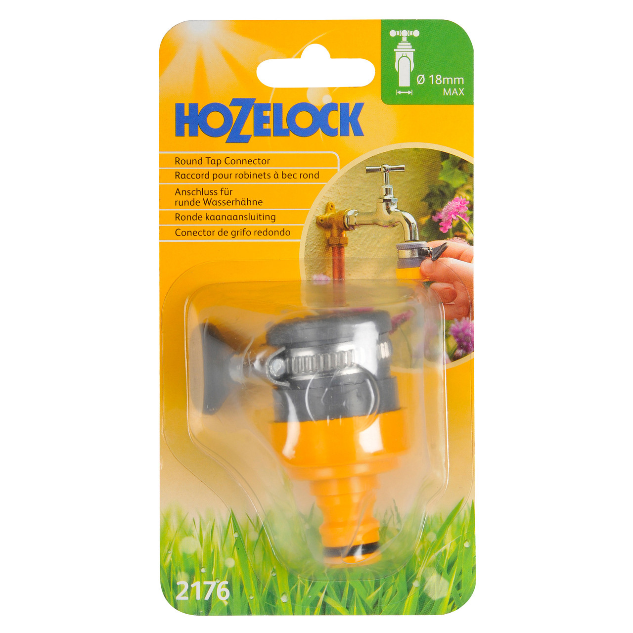 Hozelock 2176P9000 Round Tap Connector 14-18mm