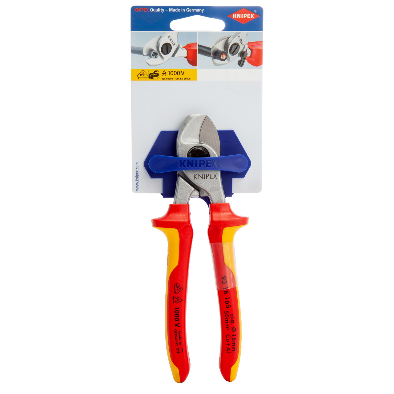 Knipex 9516165SB VDE Cable Shears 165mm