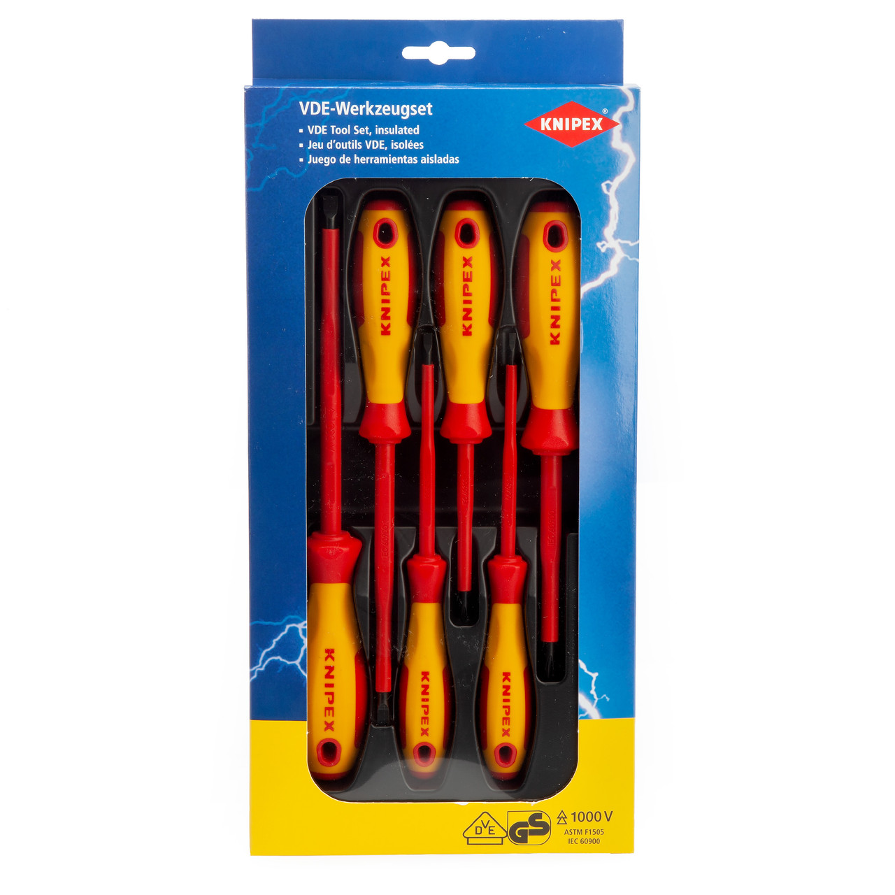 Knipex 002012V01 VDE Screwdriver Set 6 Piece